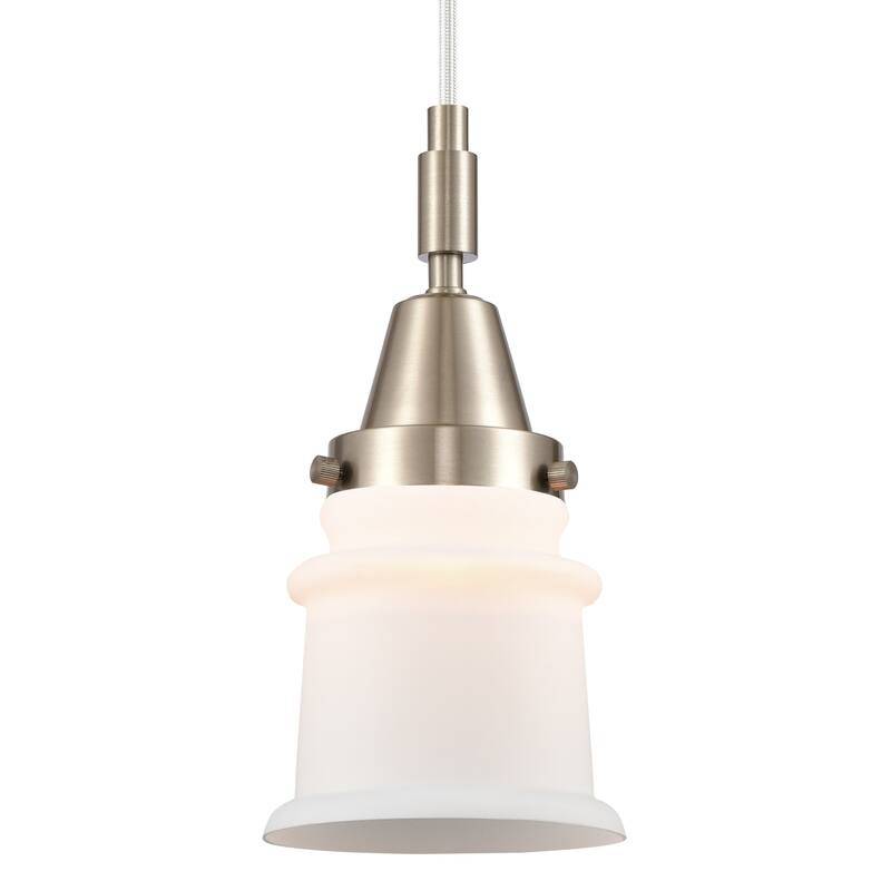Innovations Lighting 447-1P-G181S Canton 5" Wide Mini Pendant with - Brushed Satin Nickel