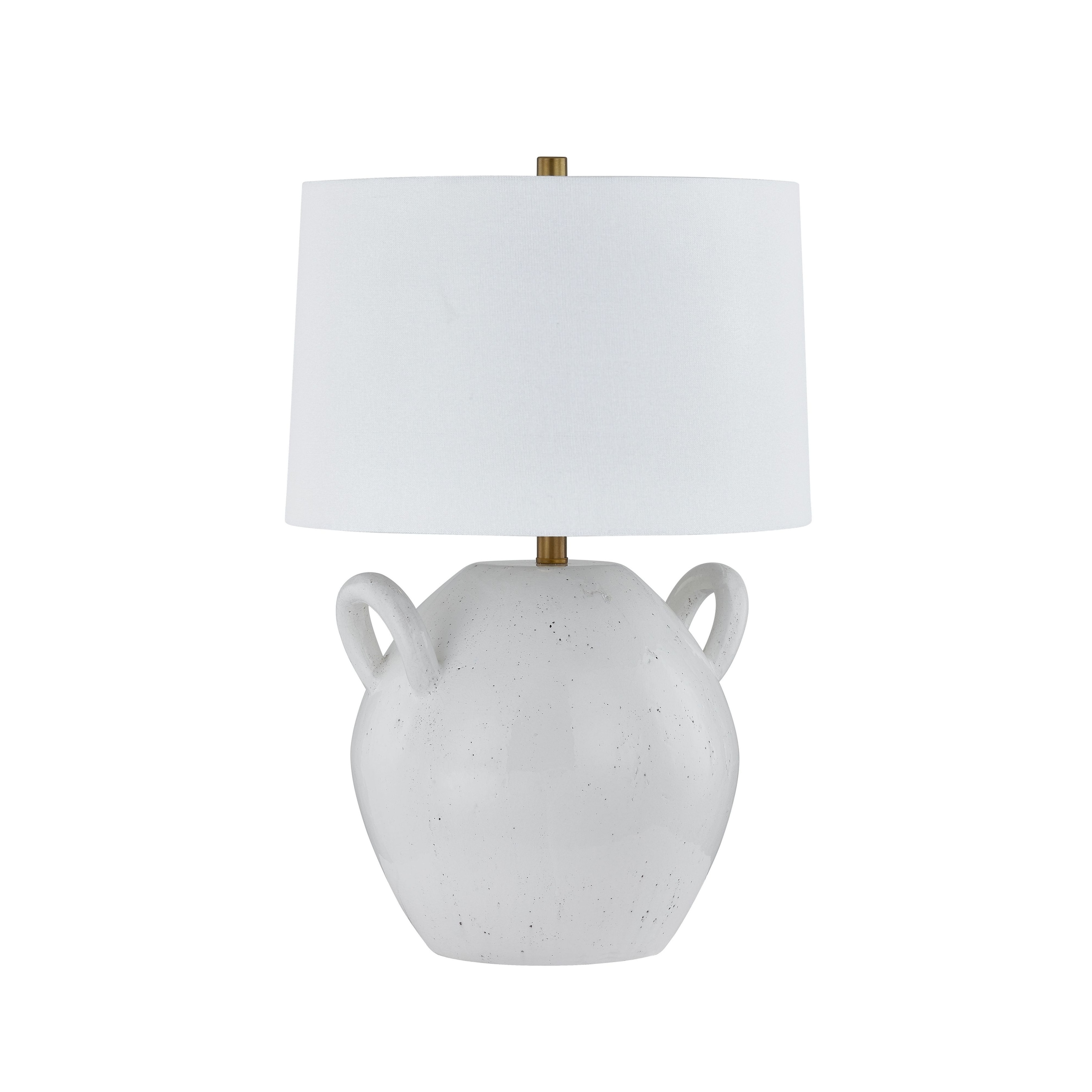 Maddie 26" Table Lamp with Linen Shade, White