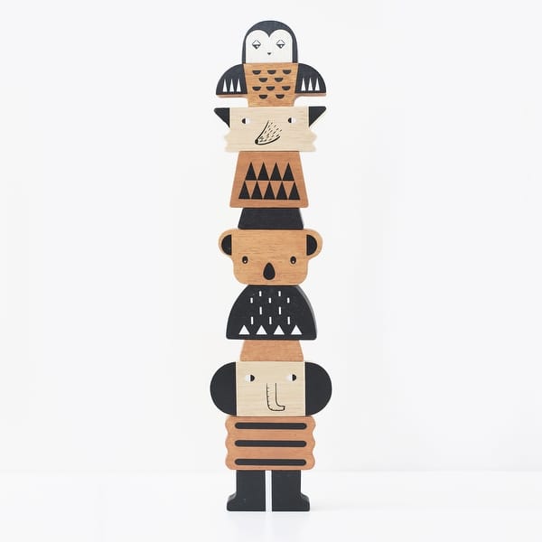 slide 2 of 5, Wee Gallery Stackable Animal Tower