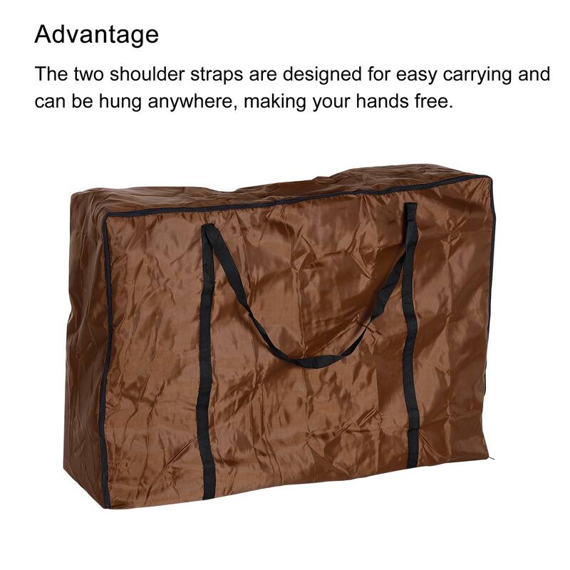 Outdoor Chair Storage Bag Carry Seat Bag Folding Lounge Chair Cover - Brown