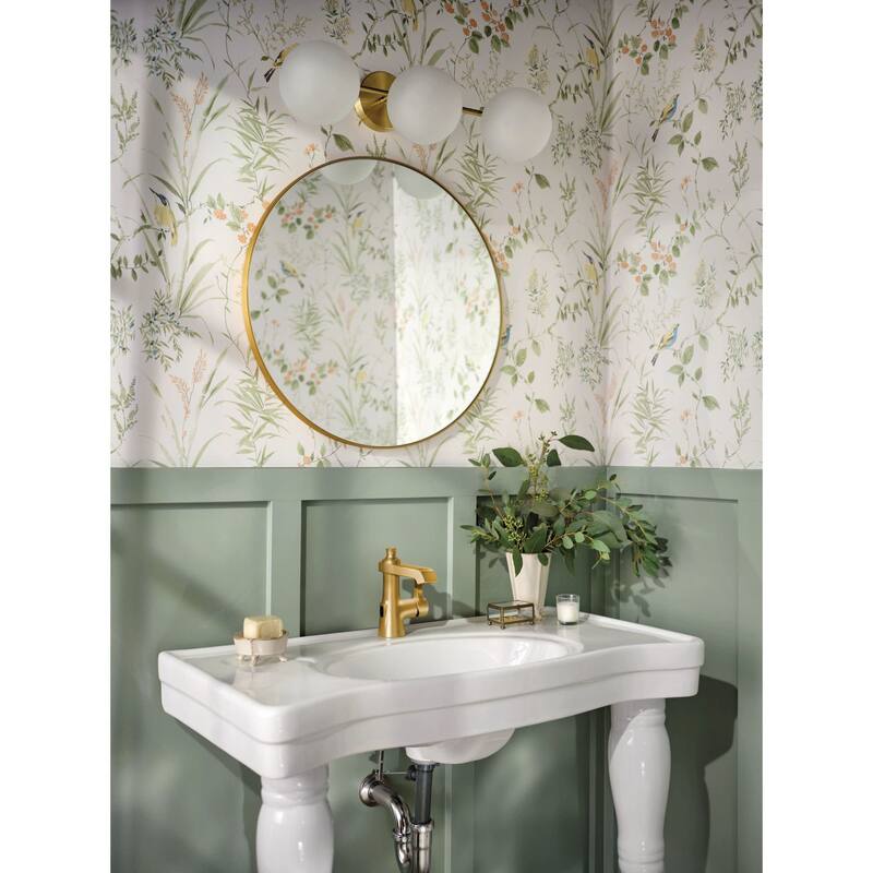 Moen S6981EW Flara 1.2 GPM Single Hole Bathroom Faucet with Pop-Up