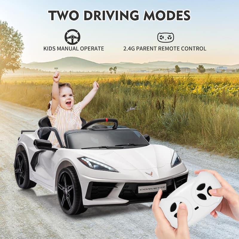12V Kids Ride on Car Licensed Corvette