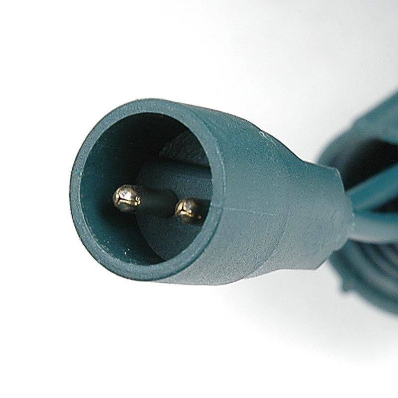 70 Light C6 LED Coaxial Christmas Mini Light Set, Green Wire, 24'