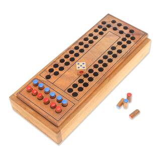 Novica Handmade Race Around The Track Wood Board Game