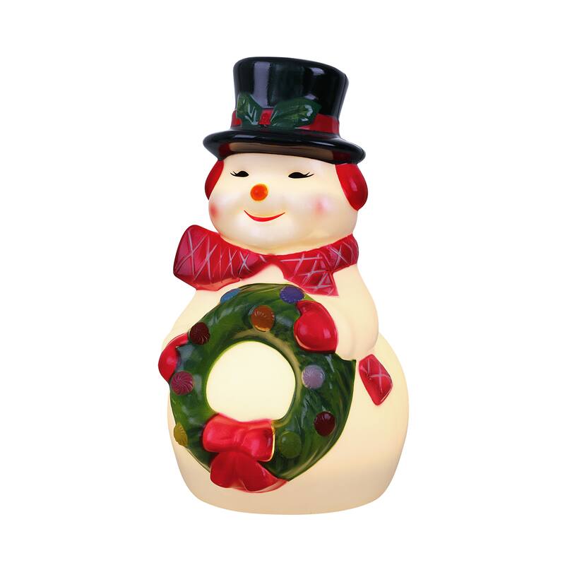 24 in. Lit Snowman Blow Mold