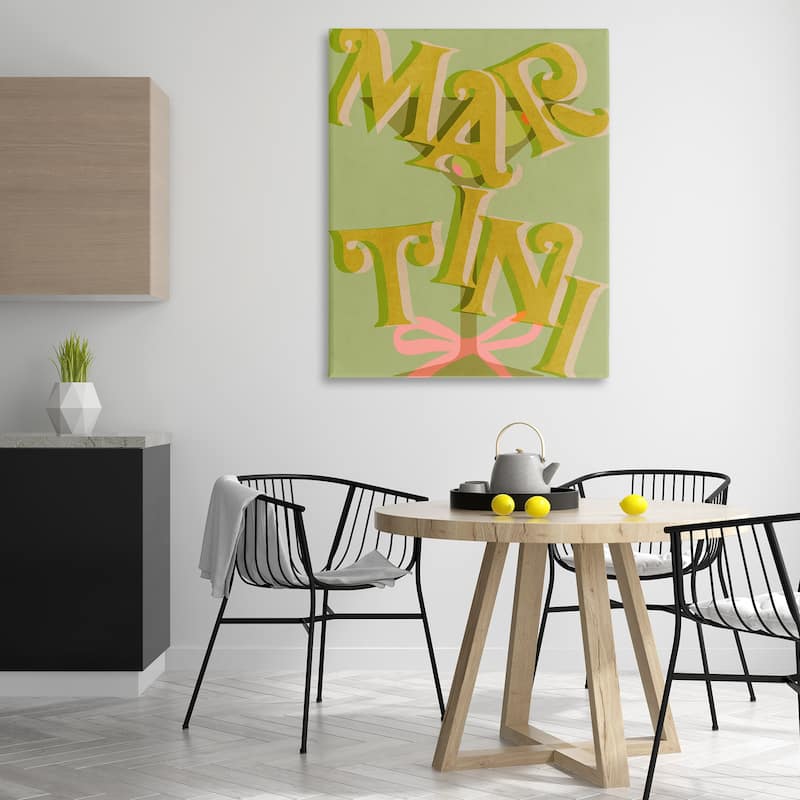 Stupell Classic Retro Martini Canvas Wall Art Design By Lil' Rue