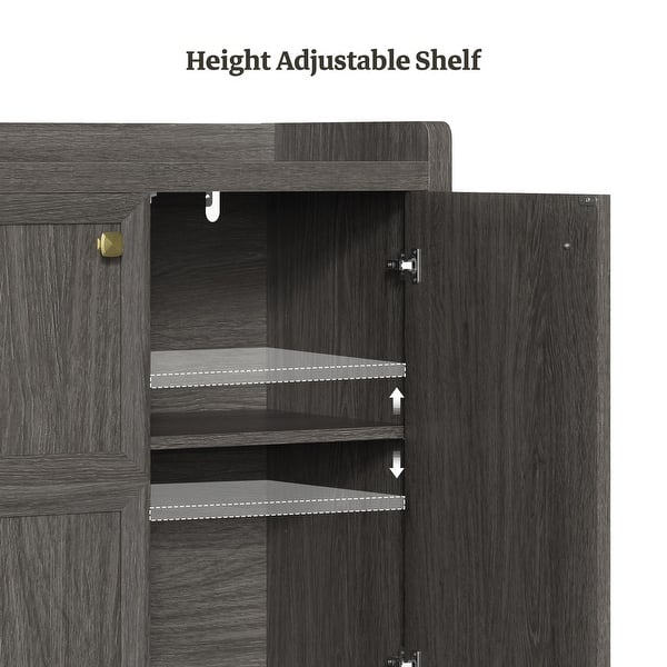 dimension image slide 2 of 5, Multifunctional Minimalist Side Cabinet with 3D Design