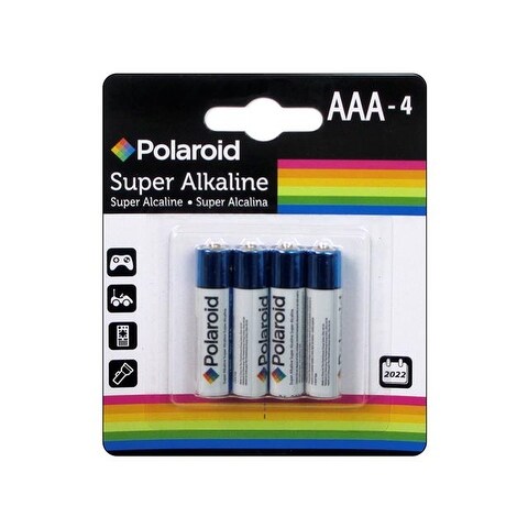 Polaroid Battery Super Alkaline AAA 4pc