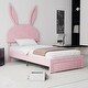 preview thumbnail 9 of 7, VECELO Twin Beds Set of 2 with Drawer for Kids, Upholstered Storage Bedframes, Brown Kids Bed Set of 2