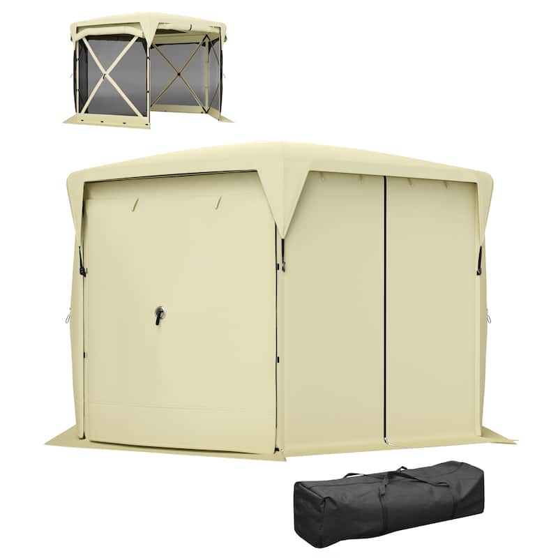 GDFStudio - 11x11 ft Pop-Up Outdoor Screen Tent with Removable Roof