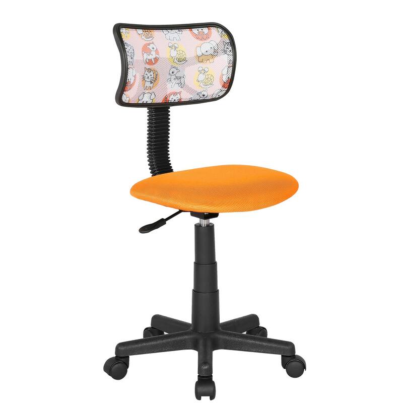 JJS Kids' Height-adjustable Mesh-back Rolling Swivel Task Chair