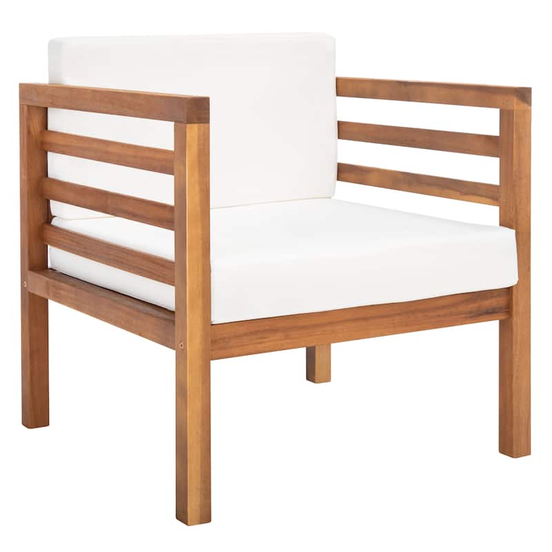 SAFAVIEH Maliyah Outdoor Arm Chair with Cushion - 26W x 26D x 26H