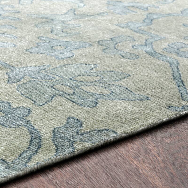 Hand-Knotted Keswick Floral New Zealand Wool Area Rug