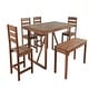 preview thumbnail 3 of 12, Modern 6-piece Acacia Wooden Outdoor Dining Set for Garden or Patio