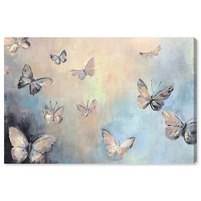 Textured Butterflies I Canvas by Art Remedy, Gallery Wrapped