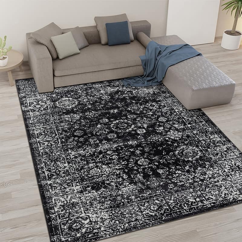 Distressed Vintage Persian Woven Area Rug - 8'x10'