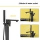 preview thumbnail 13 of 16, Freestanding Floor Mount Bath Tub Faucet with Handheld Shower
