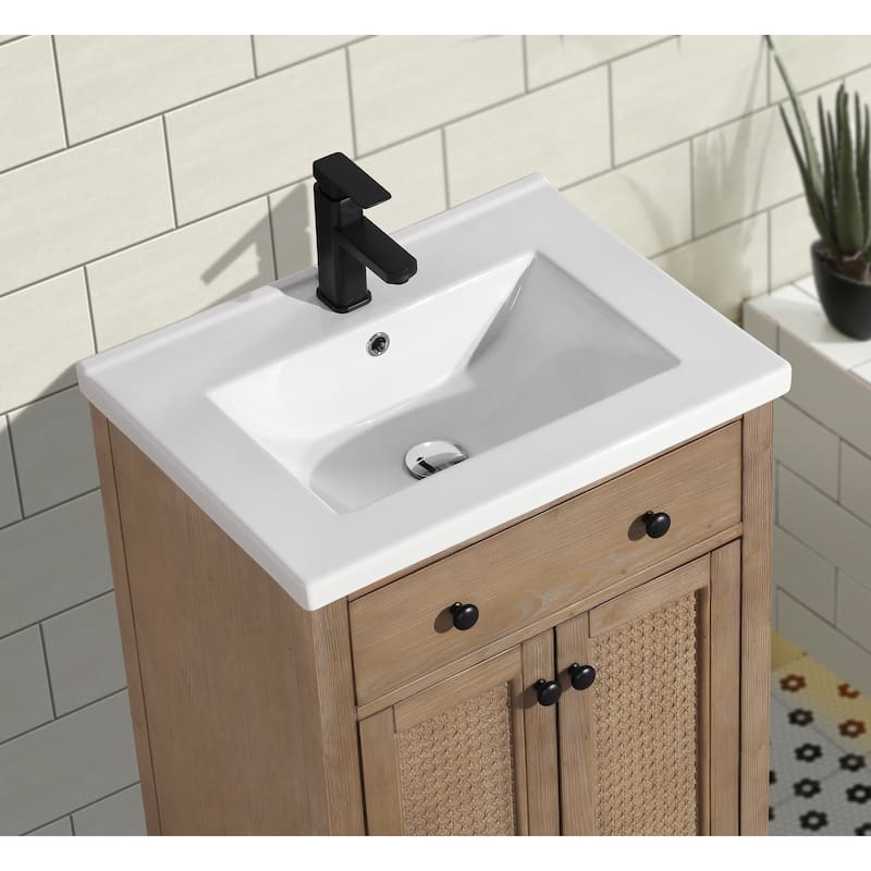Ari Bath Annie 24" Bathroom Vanity Weathered Fir
