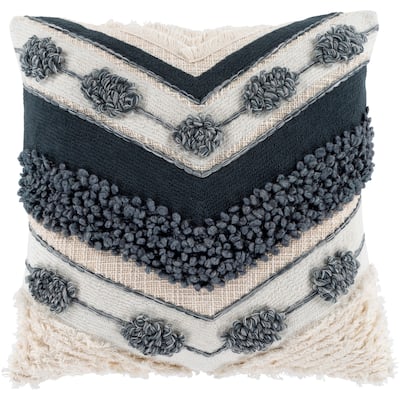 Rianna Chunky Textured Farmhouse Throw Pillow