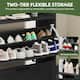 Moasis Farmhouse Shoe Storage Cabinet with 2 Flip Drawers for 16 Pairs Entryway Shoe Storage with Shoe Bench