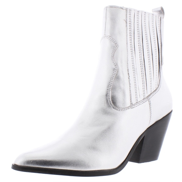 metallic western boots