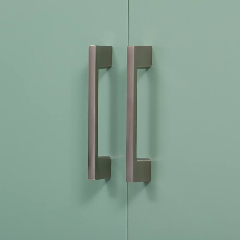 GDFStudio - Arborcrest Modern Bathroom Vanity with Ceramic Sink, Silver Handles & Soft Closing Doors - 24'W