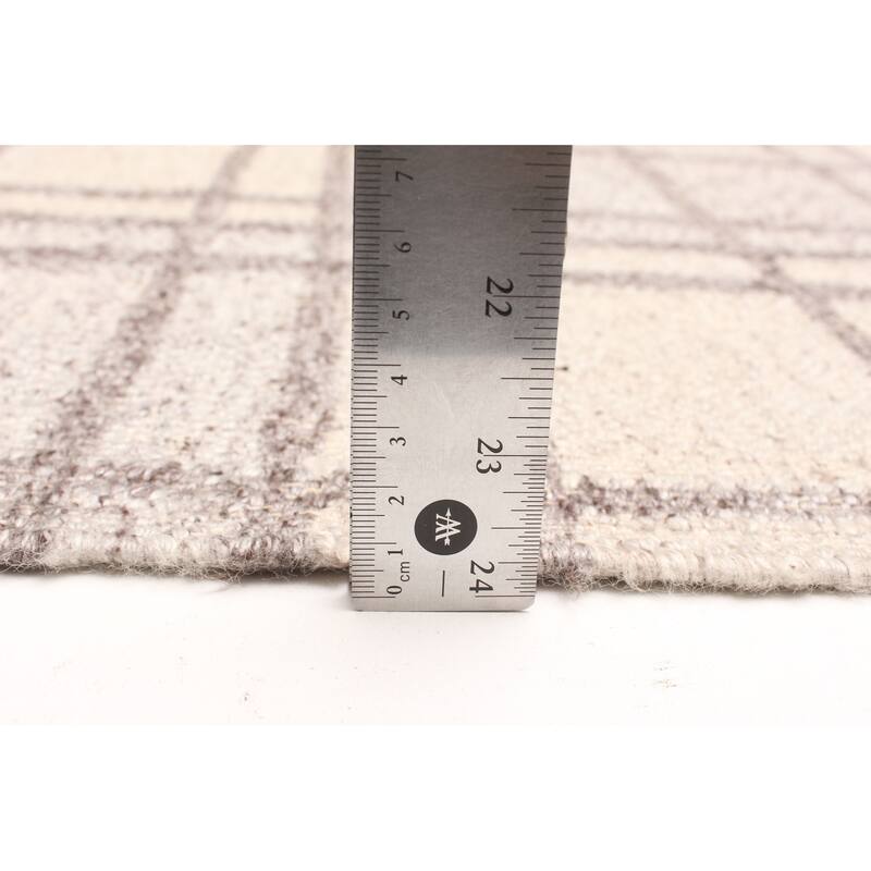 ECARPETGALLERY Flat-Weave Ankara FW Taupe Wool Kilim - 5'1 x 7'7