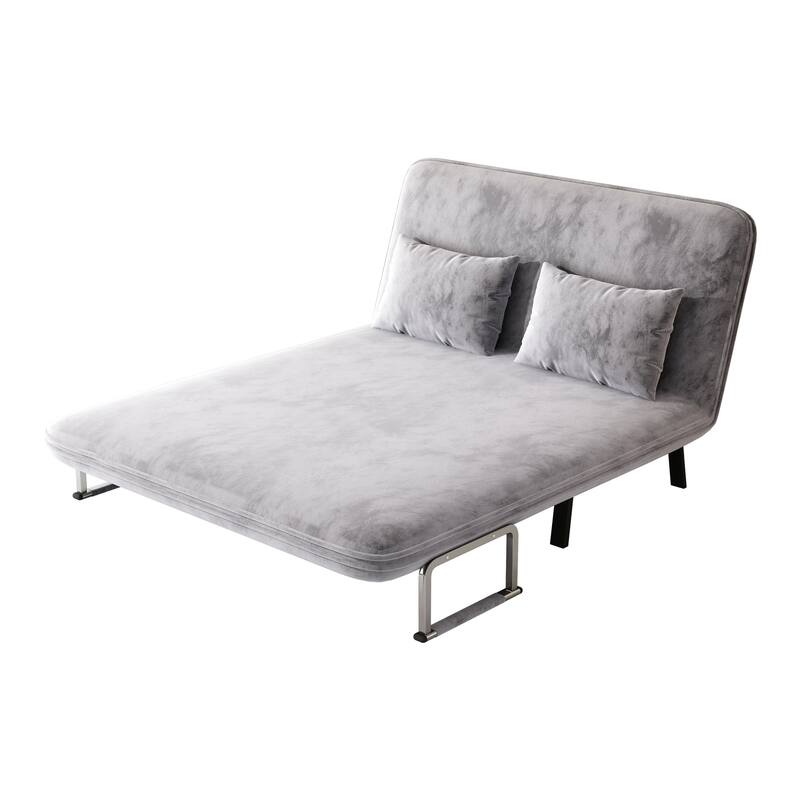 Versatile Tri-Fold Sofa Bed with Adjustable Backrest and Pillow, Perfect for Home and Office Use
