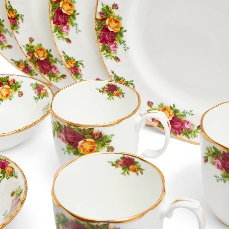 Royal Albert Old Country Roses Breakfast Set, 12 Pieces