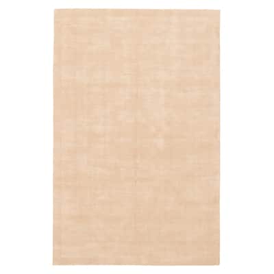 ECARPETGALLERY Hand Loomed Kashkuli Gabbeh Khaki Wool Rug - 6'6 x 9'11