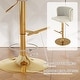 preview thumbnail 41 of 46, Swivel Bar Stools Set of 2, Modern PU Bar Stools with Backs - Counter Height