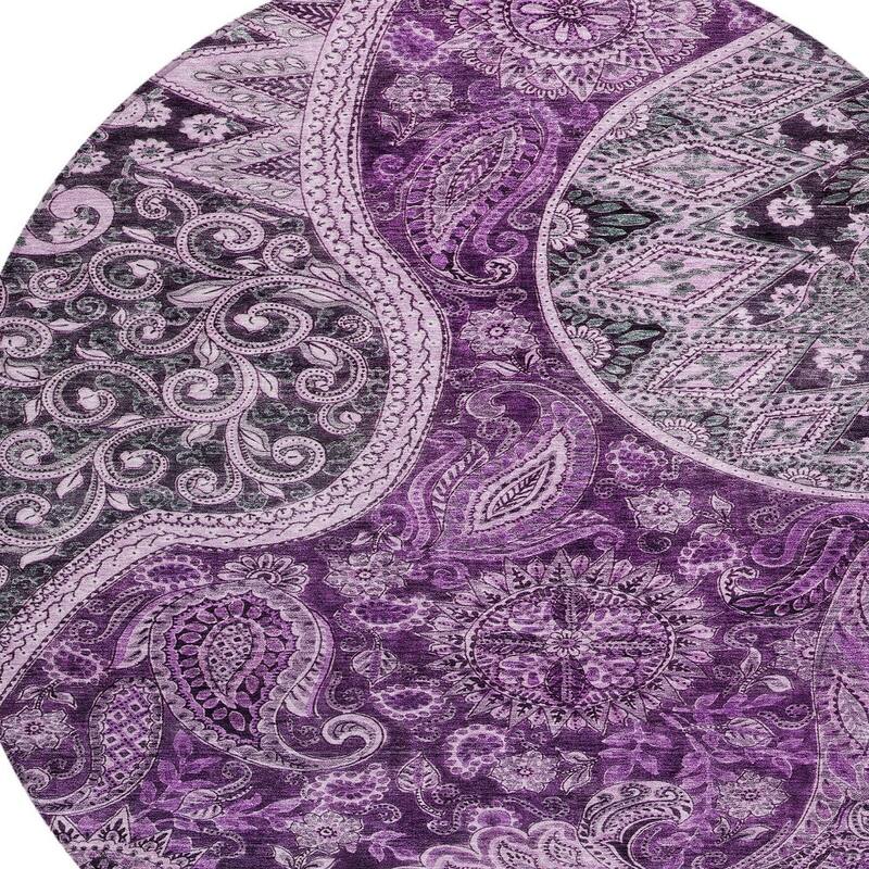 HomeRoots Floral Medallion Transitional Rectangle Outdoor Rug