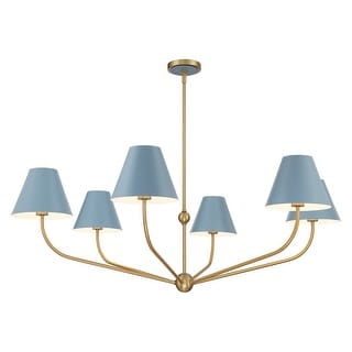 Crystorama Lighting Group XAV-B9319 Xavier 6 Light 48" Wide Chandelier