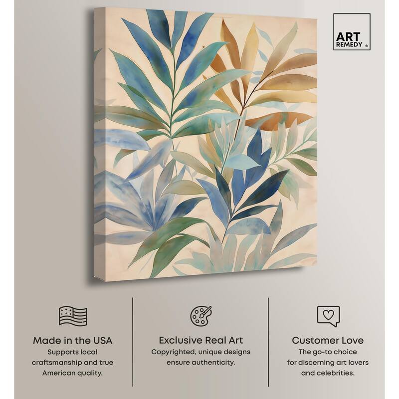 Leaf Labyrinth II Canvas by Art Remedy, Gallery Wrapped