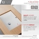 preview thumbnail 3 of 10, STYLISH Porcelain Rectangular 20 inches Undermount Ceramic Bathroom Sink with Overflow