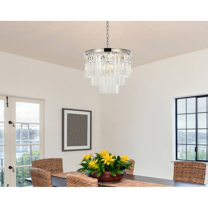 Bombay? Perth Collection Grand Crystal Pendant Lamp