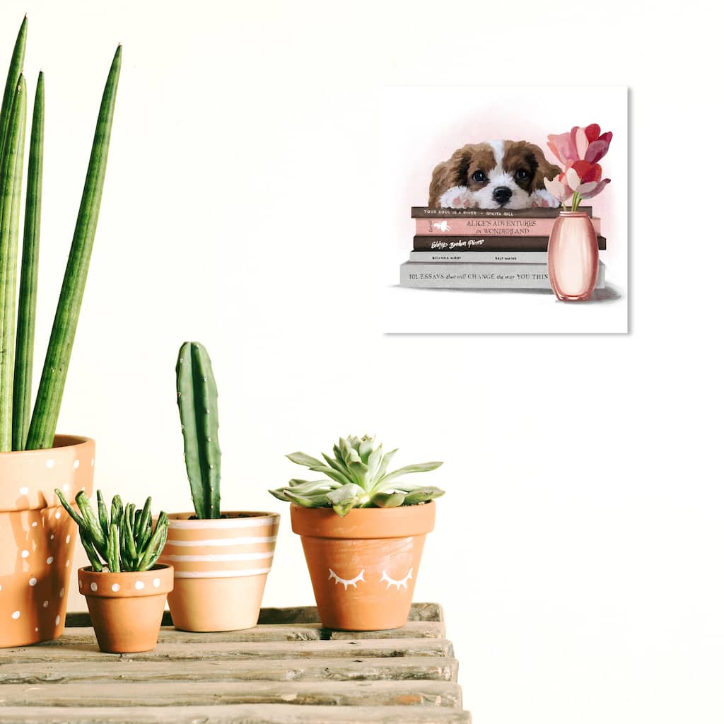 Wynwood Studio Prints Animals Tender and Sweet Poet Pink and Light Pink Glam Wall Art Canvas Print