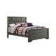 preview thumbnail 3 of 1, Foundry Traditional Wood Complete Full Bed, Brushed Pewter