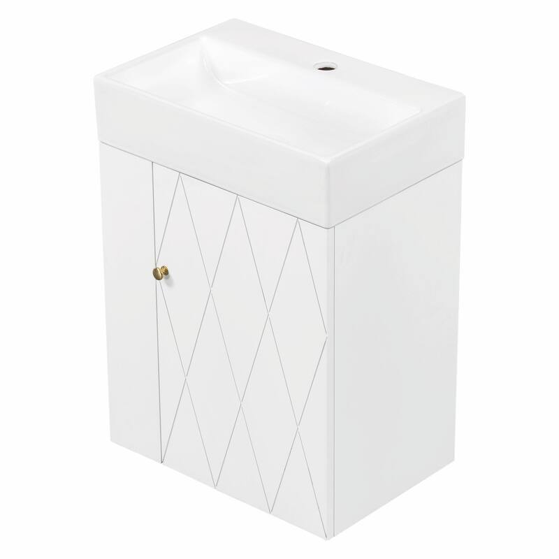 20" Bathroom Vanity with Ceramic Sink