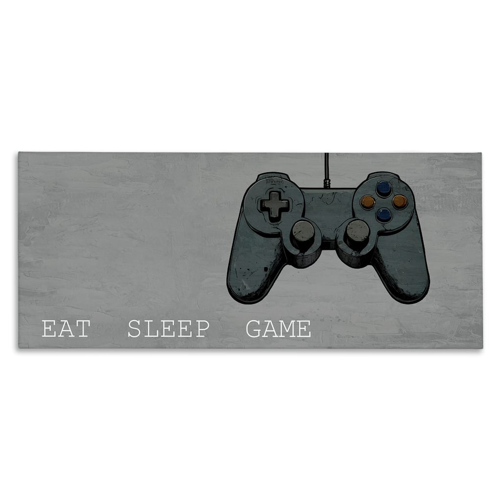 Stupell Eat Sleep Game Hobby Canvas Wall Art Design By Kim Allen
