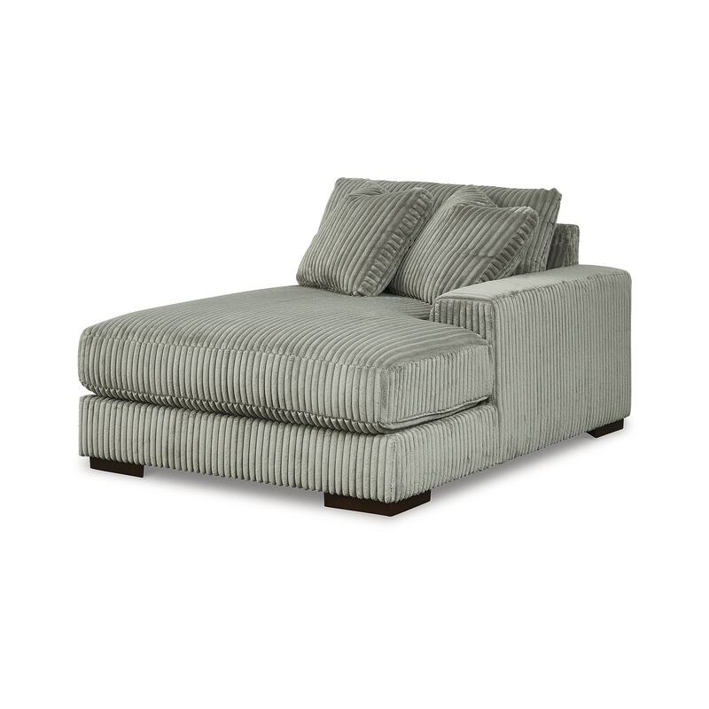 Signature Design by Ashley Lindyn Gray 3-Piece Sectional with Double Chaise - 141" W x 70" D x 38" H