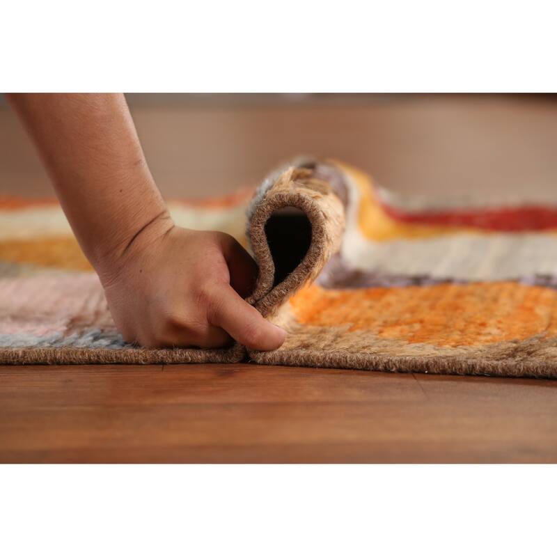 All-Over Trellis Moroccan Oriental Runner Rug Hand-Knotted Wool Carpet - 2'11" x 9'11"