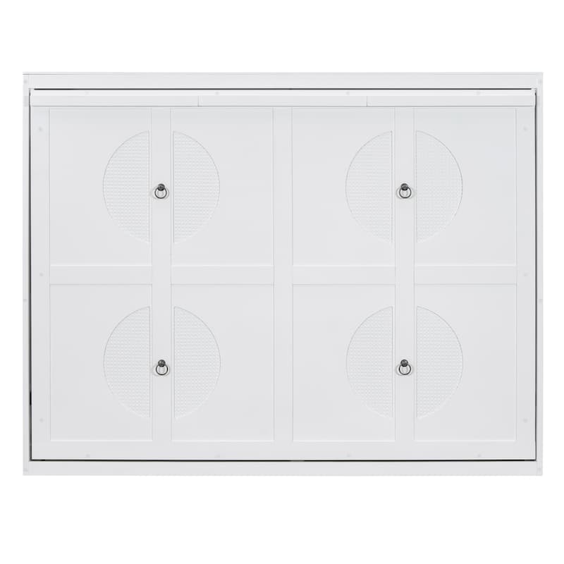 Foldable Murphy Bed Wall Bed Cabinet with USB Ports and Outlets