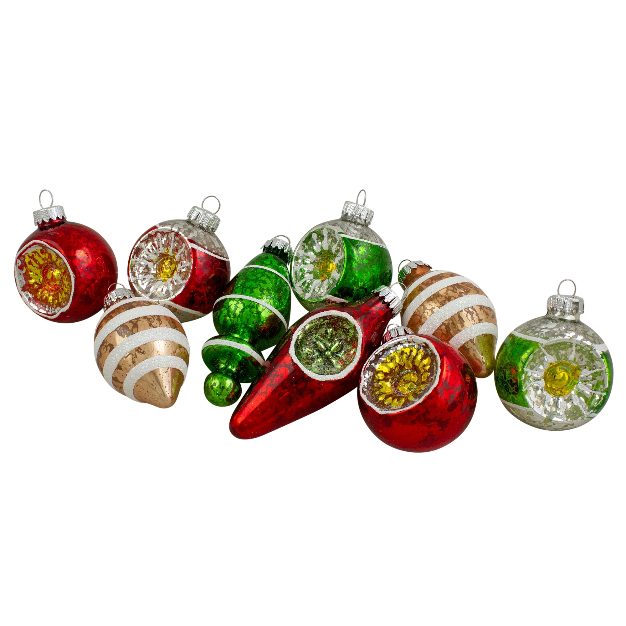 colored glass christmas ornaments