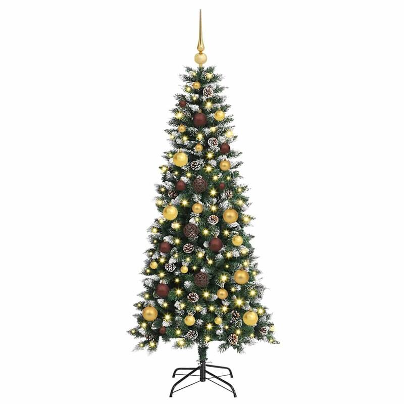 vidaXL Artificial Christmas Tree with 150 LEDs Green