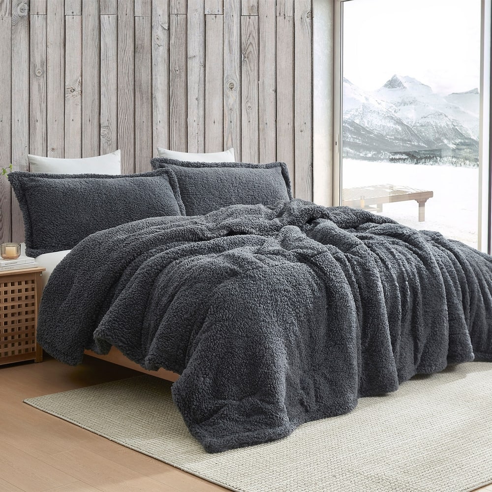 Unfluffin Believable - Coma Inducer® Oversized Comforter Set - Dark Gray
