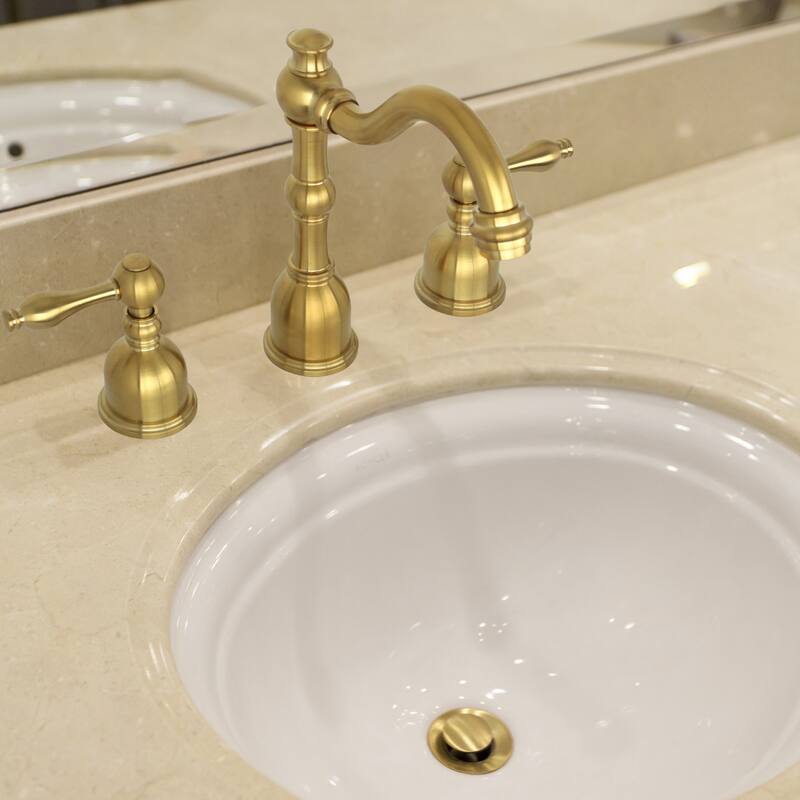 Widespread Two-handle Copper Bathroom Faucet