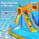 preview thumbnail 7 of 5, Sunny & Fun SpongeBob Deluxe Inflatable Water Slide with Climbing Wall, 2 Slides & Splash Pool - One Size