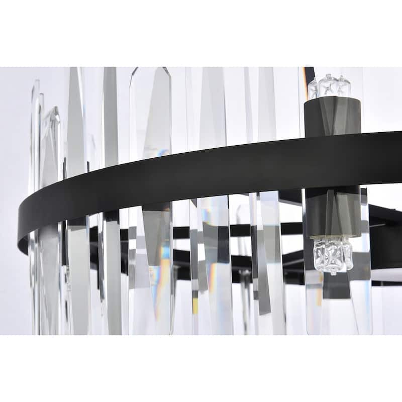 Indigo Home 32 inch crystal round chandelier