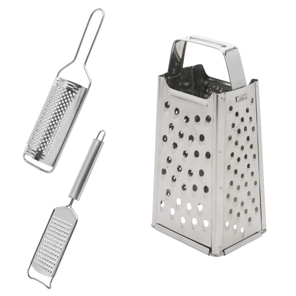 YBM Home Stainless Steel Kitchen Grater with Handle, Multi-Purpose